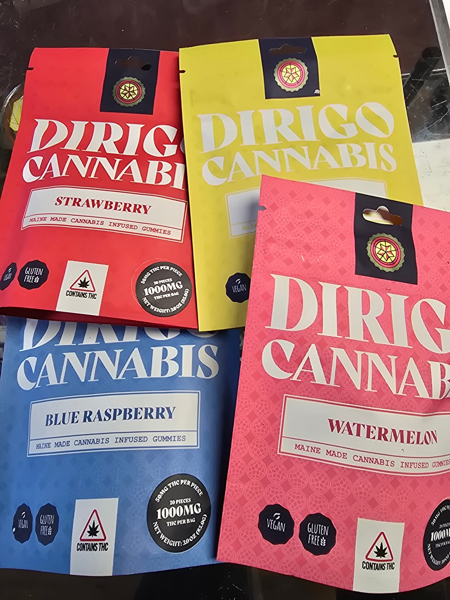 Edibles- Dirigo 1000mg Gummies