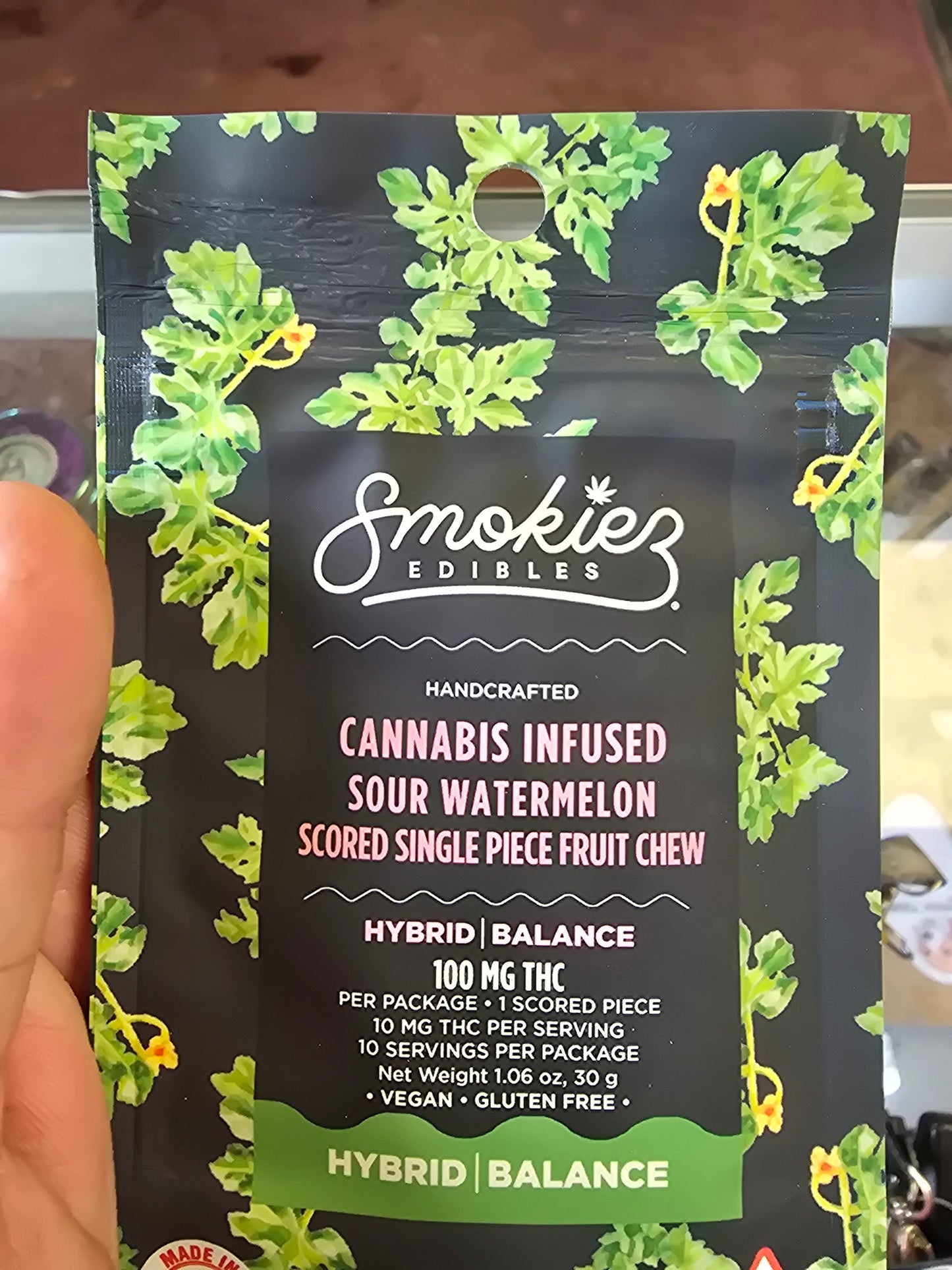 Edibles- Smokiez Scored Bars 100mg