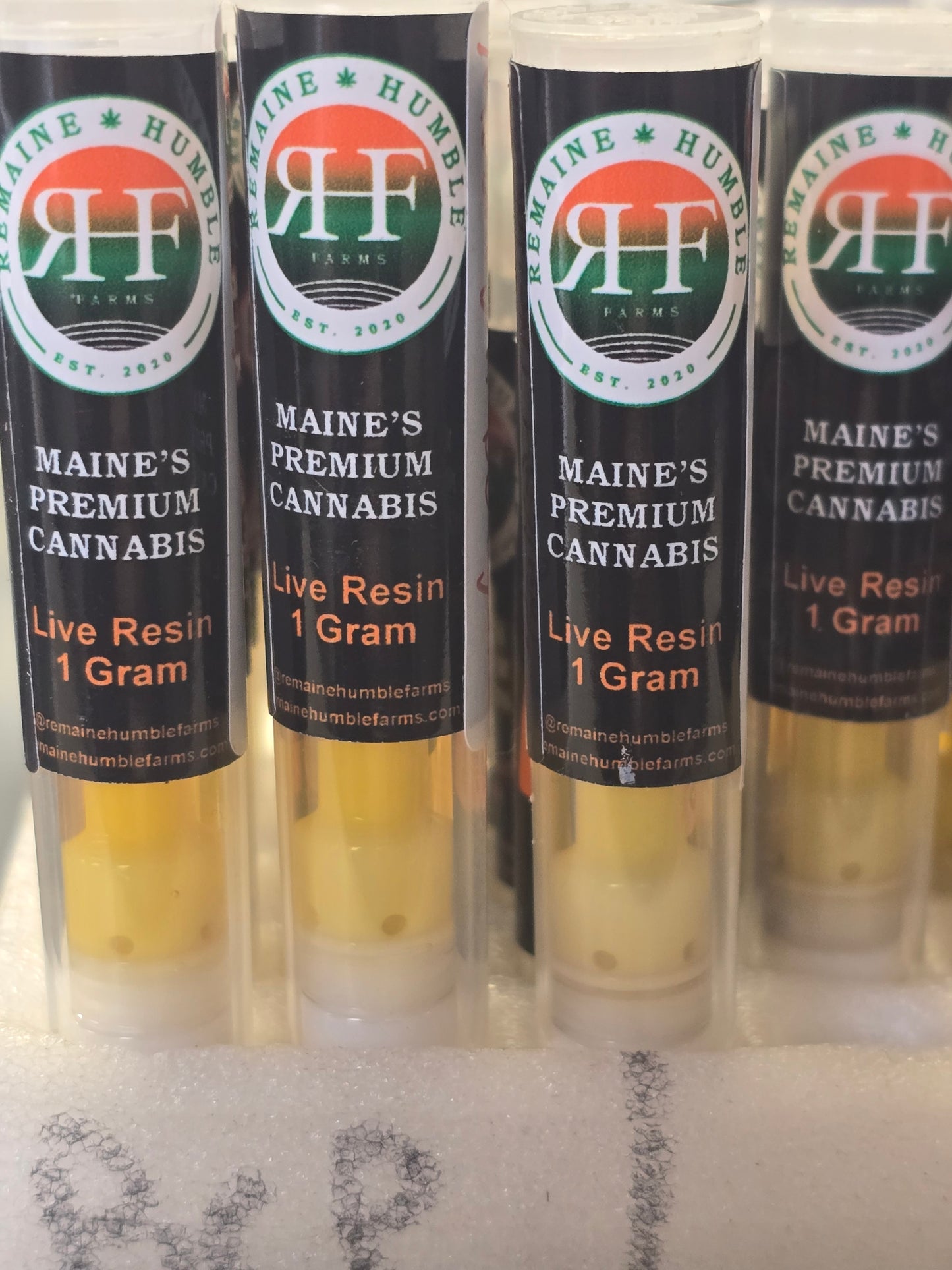 Cartridges- ReMaine Humble Farms 1G Live Resin Carts