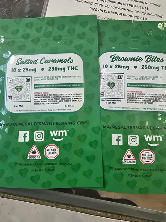 Edibles- MAC Salted caramels and Brownies